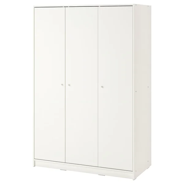 KLEPPSTAD garderober s 3 vrata, bela