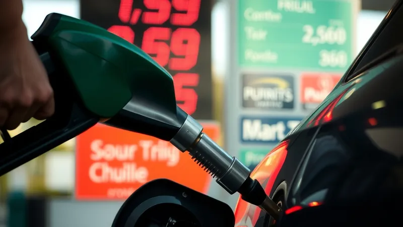 Točenje goriva na benzinskoj pumpi