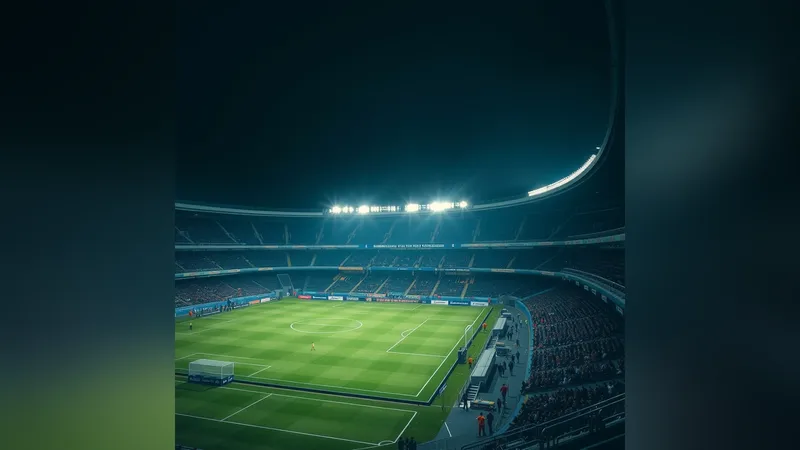 Fudbalski stadion uveče posle odigrane utakmice u kosovskoj Superligi