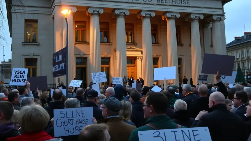 Građani okupljeni ispred zgrade tužilaštva u Beogradu