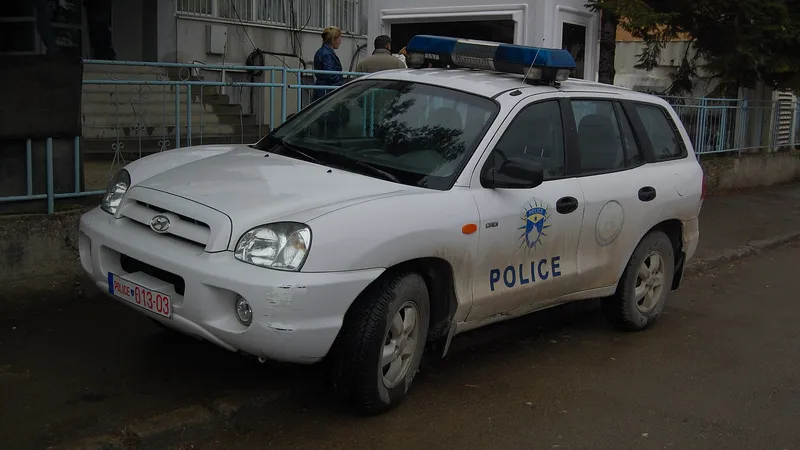 Policijsko vozilo kosovske policije u Prištini