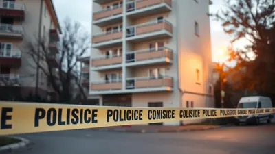 Policijska traka ispred zgrade u kojoj se dogodio zločin