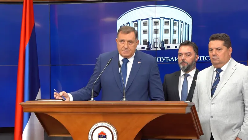 Milorad Dodik na konferenciji za novinare