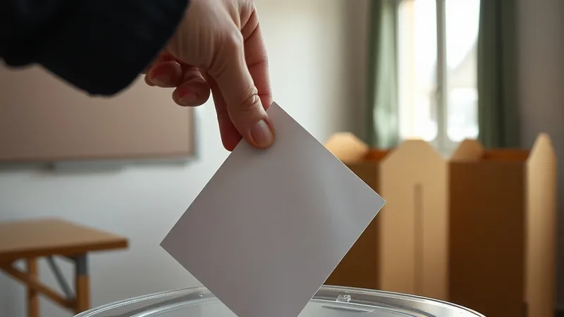 Ubacivanje glasačkog listića u kutiju