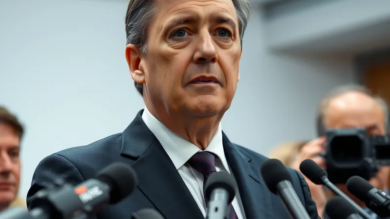 Nemački kancelar govori na konferenciji za medije u sedištu stranke