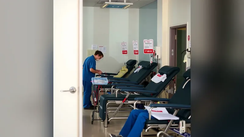 Prostorija za davanje krvi u Institutu za transfuziju krvi