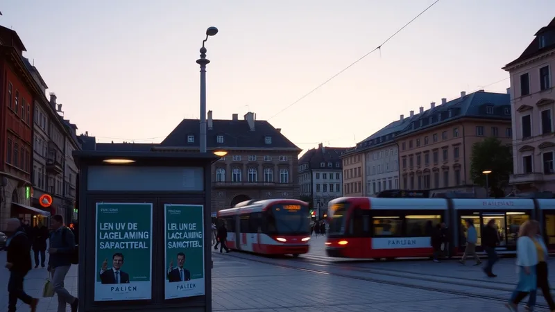 Glavni trg u Zagrebu u večernjim satima