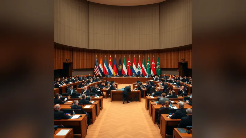 Sala za sastanke ministara spoljnih poslova na samitu u Bagdadu